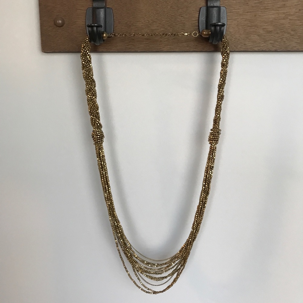 Braided beads necklace